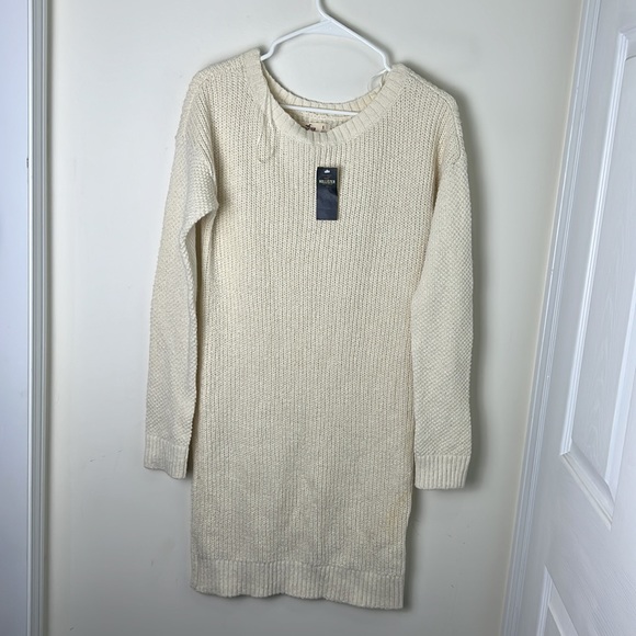 Hollister Cable Knit CrewNeck Sweater Dress Size Small - Picture 2 of 15